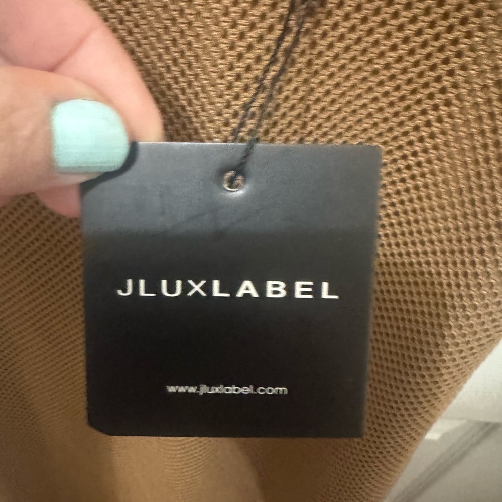 JLUXLABEL Brown Mesh Maxi Dress Size XL - Picture 3 of 5